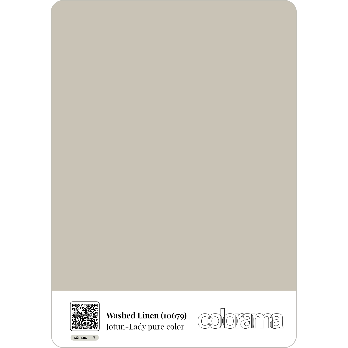 Jotun - Washed Linen (10679) - Lady Pure Color - Färgprov - A4 | Colorama