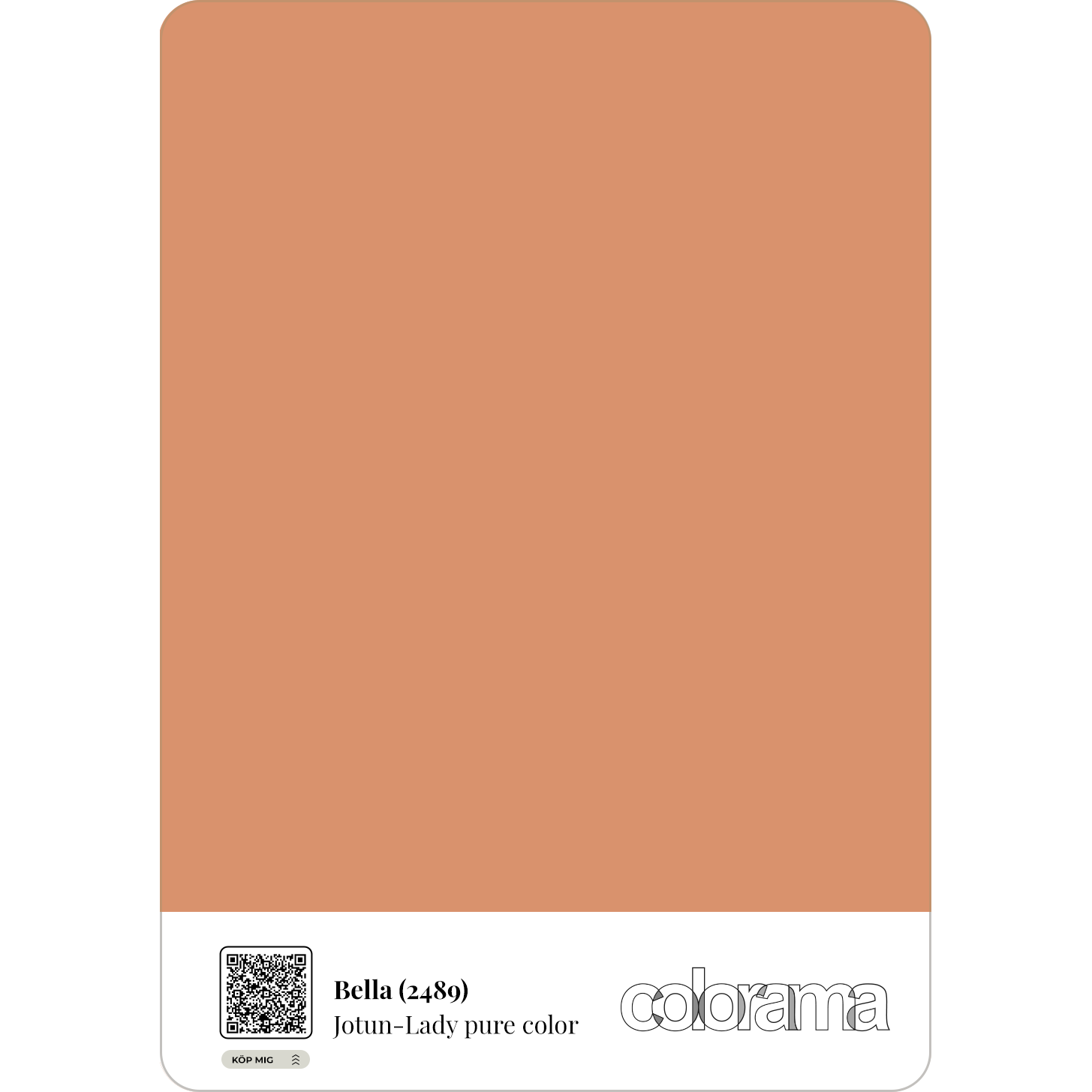 Jotun - Bella (2489) - Lady Pure Color - Färgprov - A4 | Colorama
